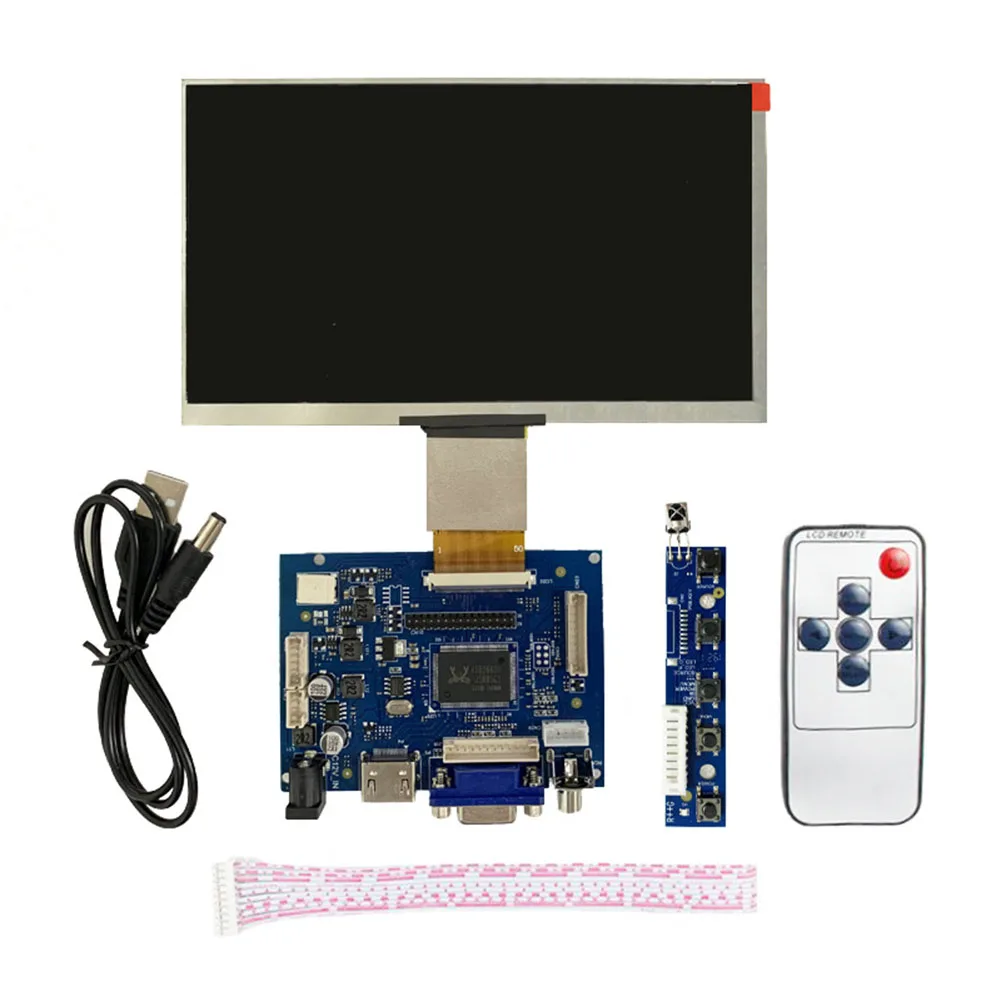 7 дюймов Plug And Play драйвер платы запасная часть ips 1024x600 ЖК-дисплей на тонкопленочных