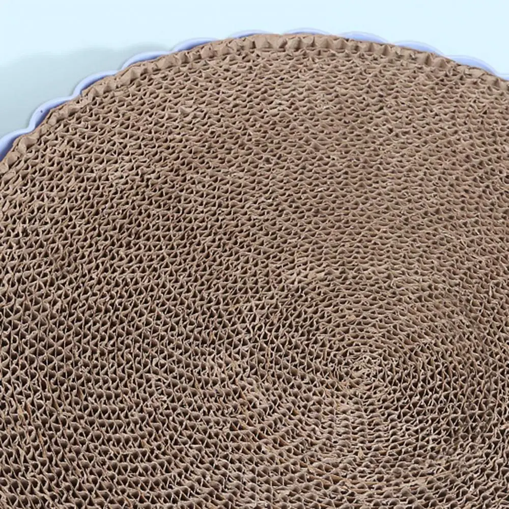 

Round Lovely Kitten Cat Corrugated Paper Scratch Keep Warm Easy To Clean Pad Grinding Nail Scraper Pet Soft Sleeping Pad Toy