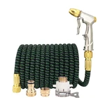 Гибкий телескопический шланг для полива автомобилей, 25-125 футов, с распылителем