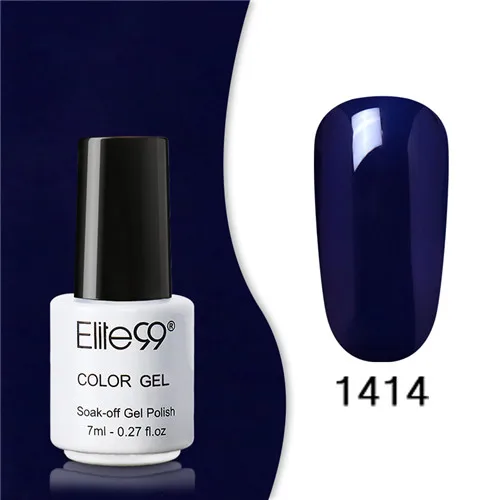 1414 Elite99 неоновый гель для лака для ногтей набор в цветах радуги УФ 7 мл гель для дизайна ногтей набор для маникюра гель лак верхнее покрытие - Цвет: 1414