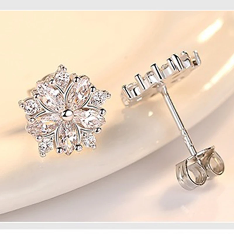 Милые модные креативные ювелирные изделия роскошные циркониевые серьги женские