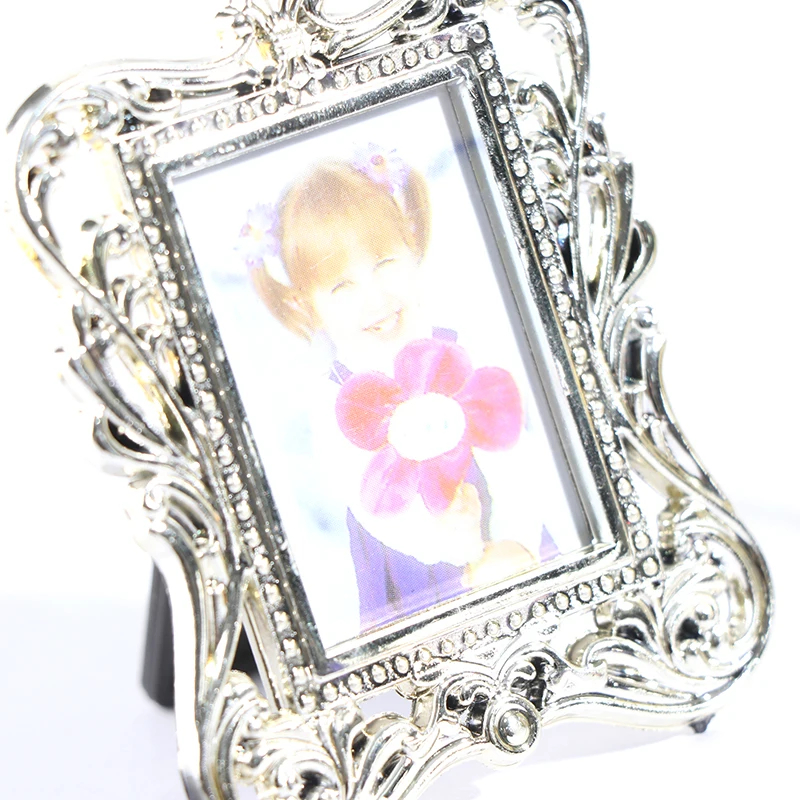 

1pc Vintage Picture Painting Frame Rectangular Photo Frames For 1/12 Dollhouse Random style