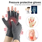 1 пара, совместный снимают боль перчатки полуперчатки наручные Поддержка компрессионные перчатки Скоба для пальцев наблюдение лечения Поддержка анти-скольжения