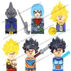 KF6042 Аниме Супер сайян Гоку Драконий жемчуг Z строительные блоки мини мультфильм экшн игрушки Фигурки сборные игрушки для детей Подарки