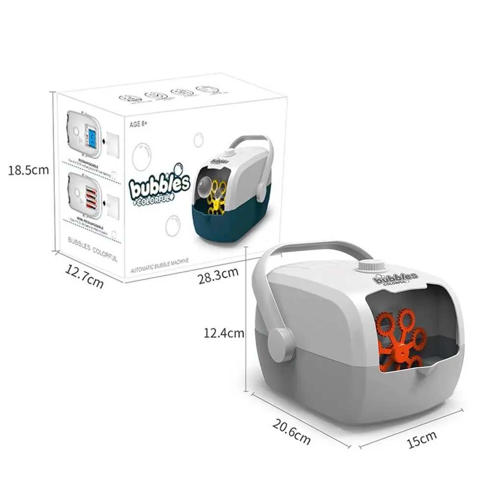 

Automatic Bubble Machine Rechargeable Gun Soap Bubble Blower Outdoor Kids Child Juguetes Brinquedos Toy For Kids Birthday Party