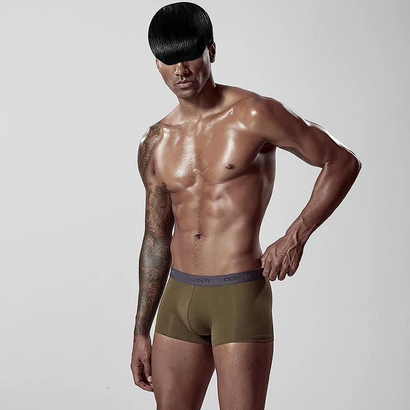 Сексуальное мужское нижнее белье боксеры Cueca мужские трусы шорты дышащие чистый