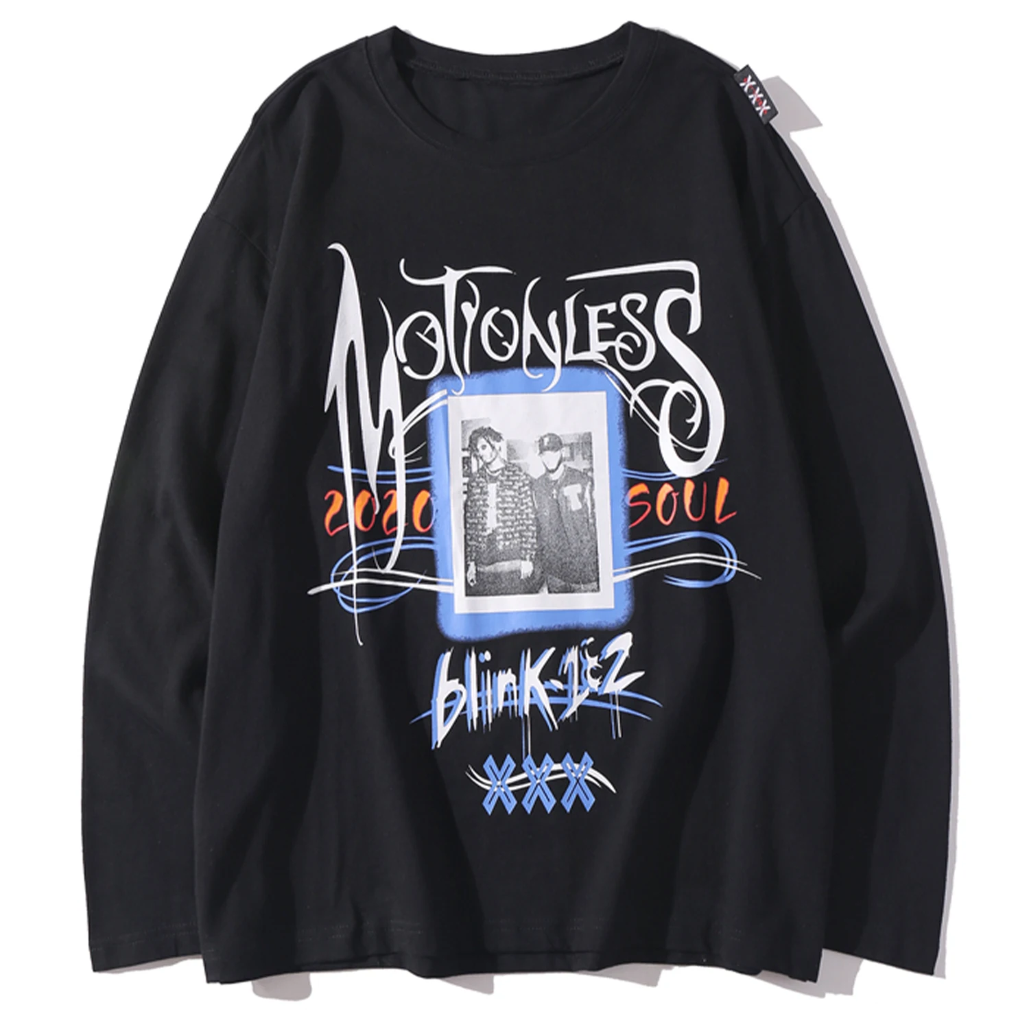 Толстовки с буквенным принтом Модные повседневные свободные пуловеры Уличная