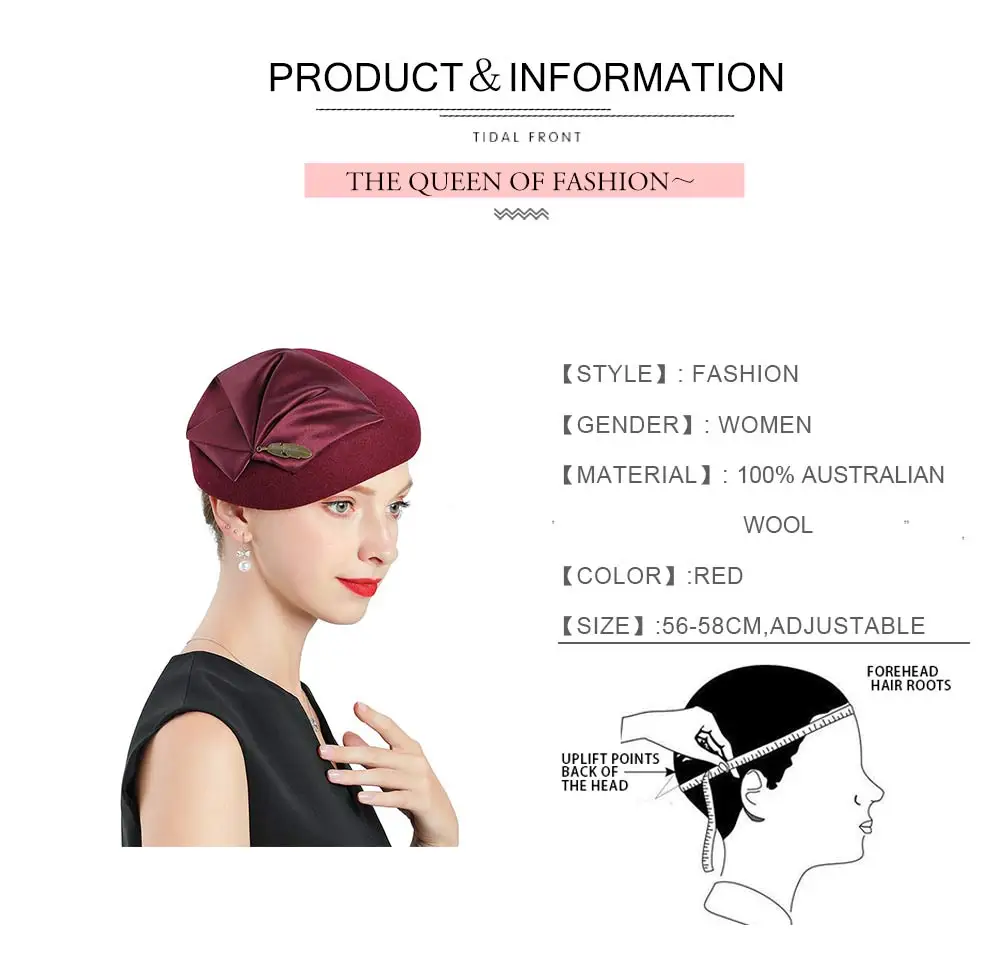 Lady Winter Berets Hat Painter Style Hat Women Wool Vintage Berets French Artist Warm Wool Winter Beanie Hat Warm Walking Cap