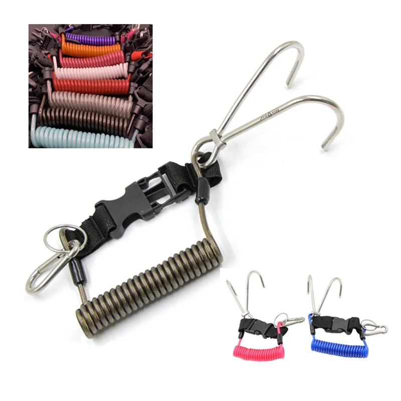 

Diving Reef Hook Stainless Steel Diving Safety Double Hook Quick-Release Hook Outdoor Underwater Sport Tools