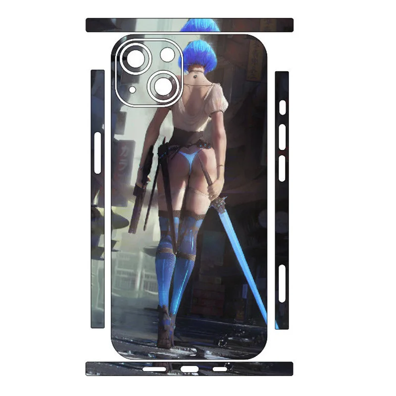 

2Sets Cartoon Back Film for Iphone 13 Pro Max Scratch Resistant Frame for IPhone 12mini Anti-scratch Lens Sticker for Iphone 13