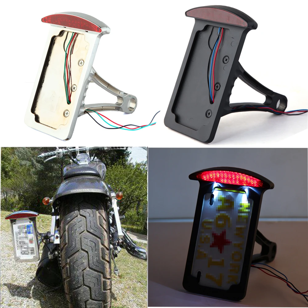 Рамка для номерного знака мотоцикла с светодиодный задний светильник