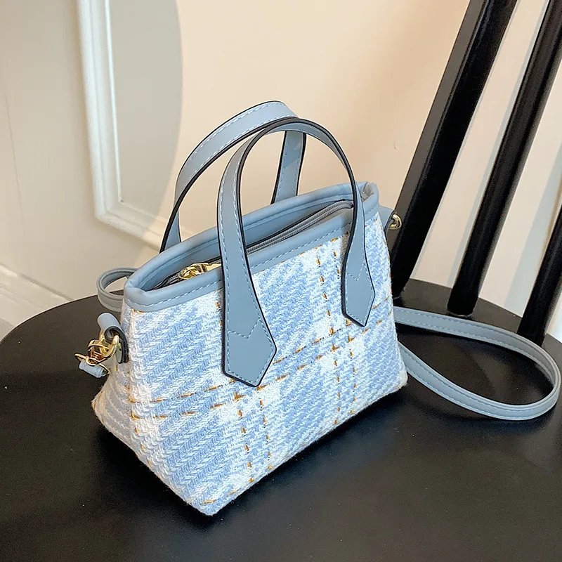 

Bags Summer 2021 New Trendy Fashion High Quality Ladies Canvas Portable Bucket Bag Western Style Single Shoulder Messenger Bag