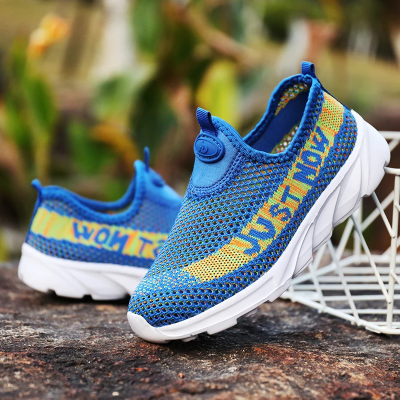 

Детские кроссовки из сетчатого материала, дышащие, повседневная спортивная обувь, сандалии для фитнеса, для мальчиков и девочек, 2020