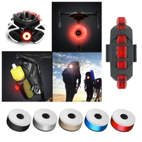 bicycle rear light usb rechargeable ipx8 waterproof bike light helmet pack bag tail light 5 models cycling taillight