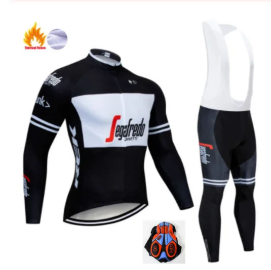 Winter Cycling Suit Треккинг SEGAFREDO зимний теплый флисовый комплект Джерси для велоспорта термальная одежда для велоспорта Mtb Одежда для верховой езды Ropa Ciclismo - Цвет: Winter Cycling Suit