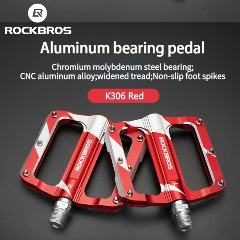 

ROCKBROS Bike Pedals Cycling Pedals MTB Bicycle Pedals Road Cycling Pedals Flat Platform Riding Pedal Bicycle Accessories