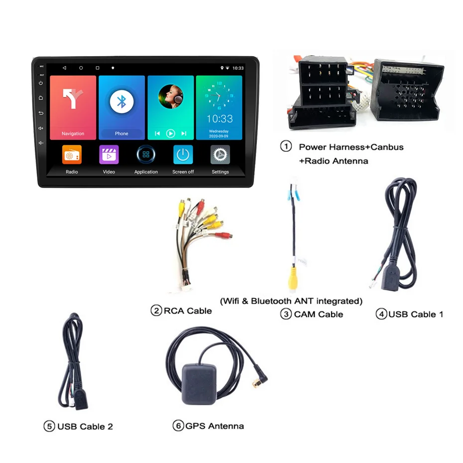 

Eastereggs for Audi A4 B6 S4 RS4 B6 B7 SEAT Exeo 2002-2008 2 Din Android Car Multimedia Player Head Unit with Frame GPS BT WIFI