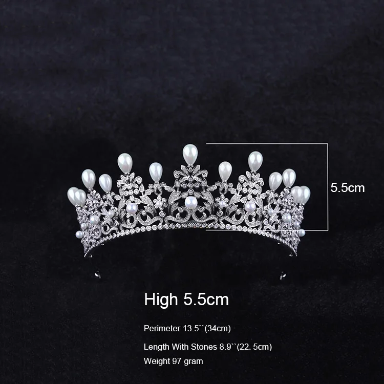 WMTR16437 Wah Mei Новые свадебные классические короны Роскошные эллиптические