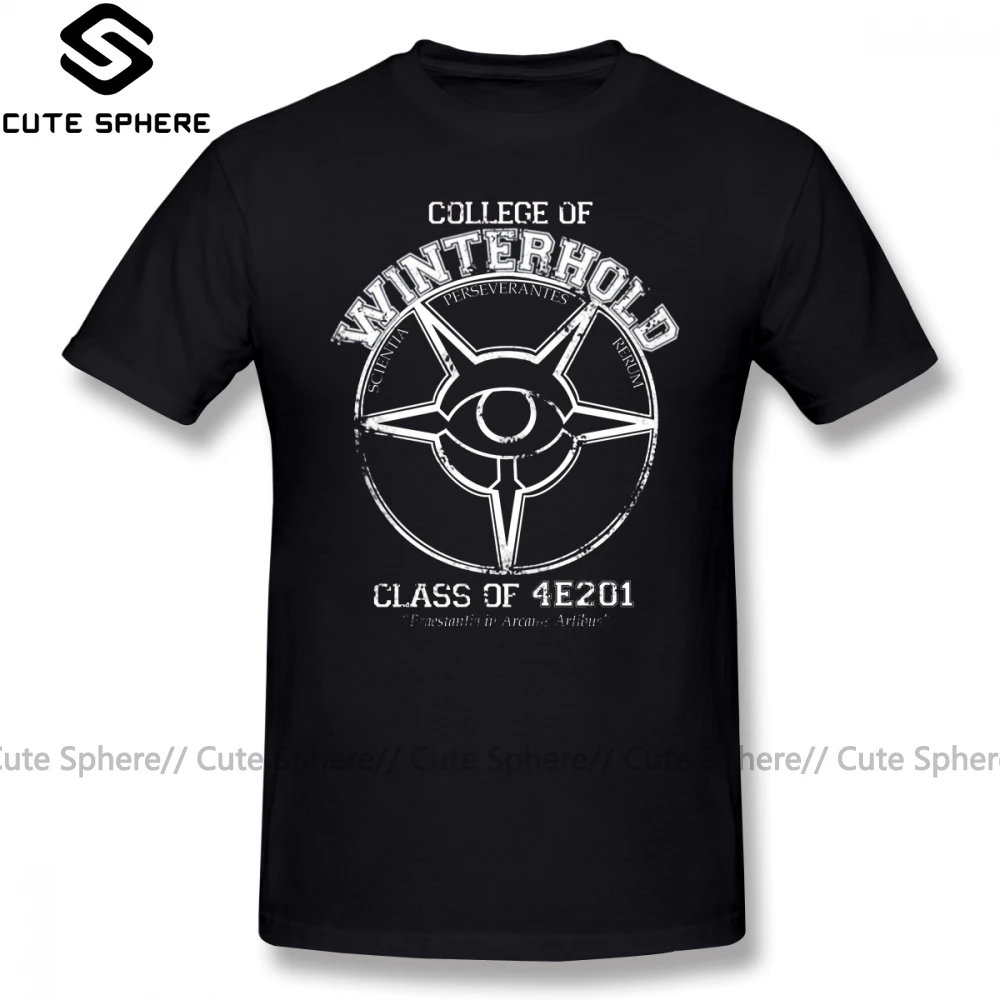 Elder Scrolls футболка форт Колледж футболки выпускника 100 процентный хлопок 6xl