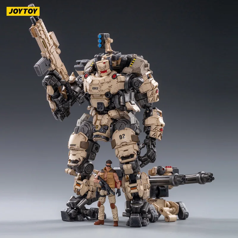 

JOYTOY Mecha Figures with Soldiers 1/25 Action Figure Toys STEEL BONE ARMOR Figure Collectible Model Toys for Children