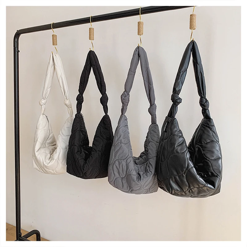 

2021 Autumn Winter Shoulder Corssbody Bags for Women New Large Capacity Bag Zipper Fashion Wild Female Cotton Design Travel Bags