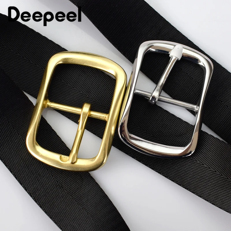 Мужская пряжка для ремня Deepeel 40 мм из твердой латуни нержавеющая сталь с язычком