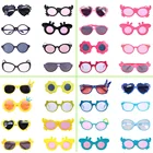 Детские аксессуары Reborn, очки в форме милых животных, круглые, для 18-дюймовой американской куклы и 43 см, аксессуары для новорожденных