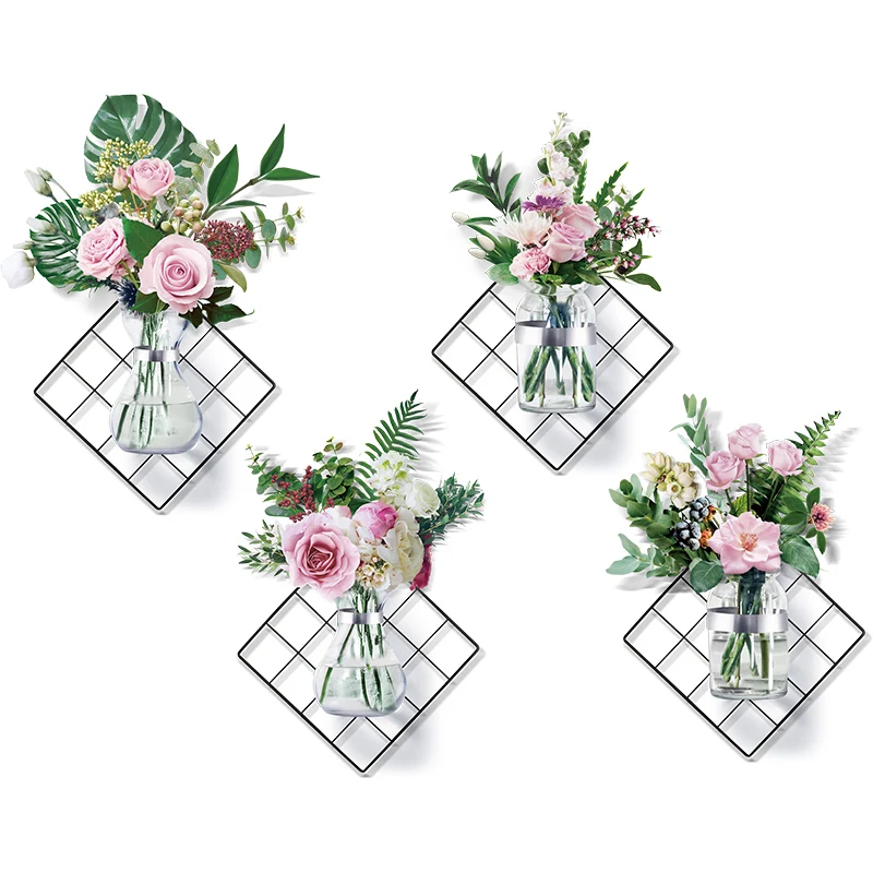 

[shijuekongjian] Green Potted Wall Stickers DIY Flower Plants Wall Decals for House Living Room Bedroom Kicthen Decoration