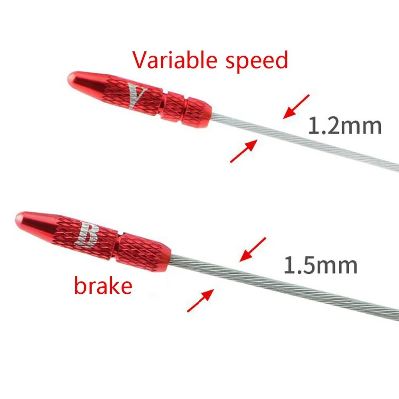 

Aluminum alloy Bike Brake Shifter Inner Cable End Caps Cable Tips Wire End Cap Cables End Caps Bike Accessory Cycling Part Shift