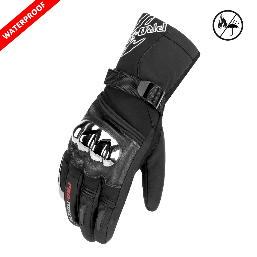 MTV-10 BK Waterproof SUOMY Motorcycle Gloves Men Waterproof Windproof Winter Guantes Moto Gloves Touch Screen Motorbike Riding Gloves - Color: MTV-10 BK Waterproof