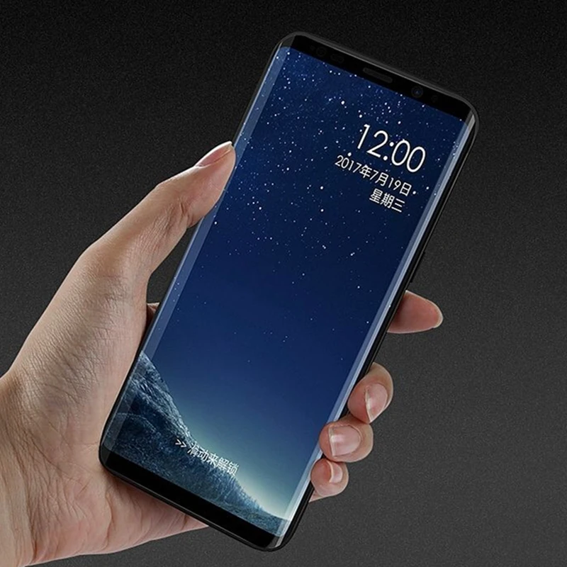 Закаленное стекло пленка для samsung Galaxy Note 8 9 S9 S8 Plus S7 Edge 9D полный закругленный протектор экрана для samsung A6 A8 Plus