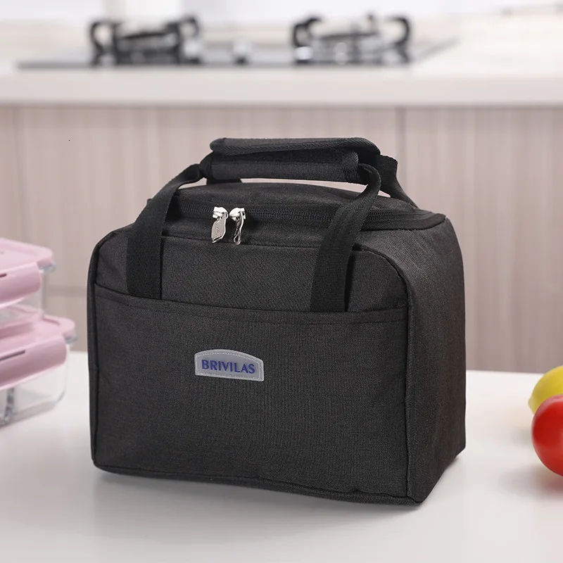 

Lunch Box Bag Waterproof Thermal Bag Oxford Fabric Portable Thermal Insulated Cation Picnic Food Box Women Tote Storage Ice Bags