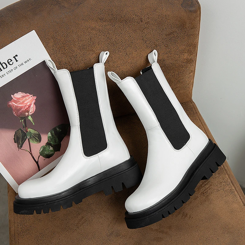 Женские низкие ботинки RIZABINA зимние повседневные на толстой подошве размер 34-43 |