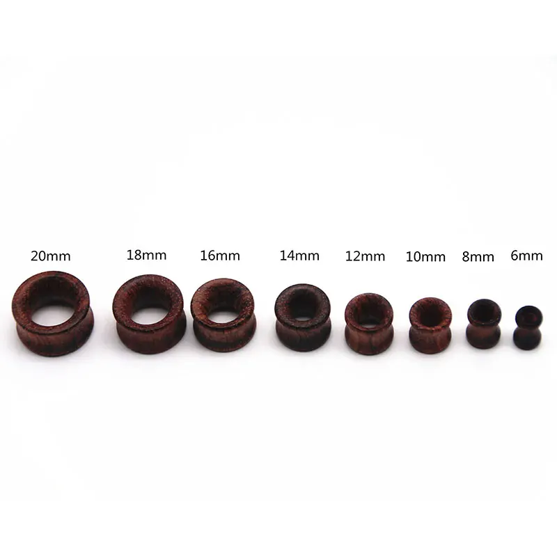 

Unisex Simple Piercing Expander Flesh Piercing Jewelry Ear Plugs Punk Wooden Ear Plug And Tunnel Earring Body Jewelry