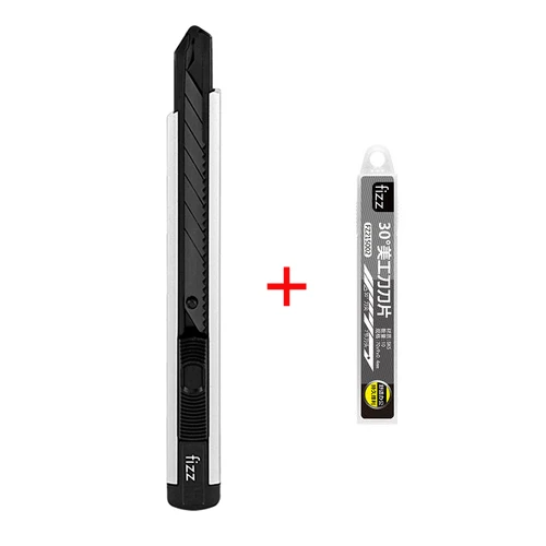 knife with blade Gre Xiaomi Youpin Fizz алюминиевый сплав универсальный нож металлическое лезвие самофиксирующийся дизайн острый угол с Разломом нож резак - Цвет: knife with blade Gre