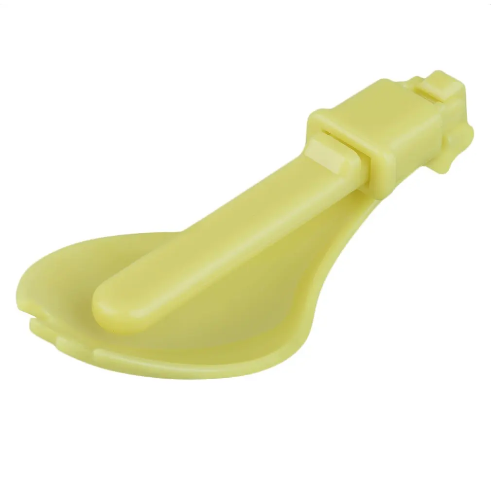 Новый милый Кемпинг Пешие прогулки Пикник складной Spork пластиковая ложка с Чехол