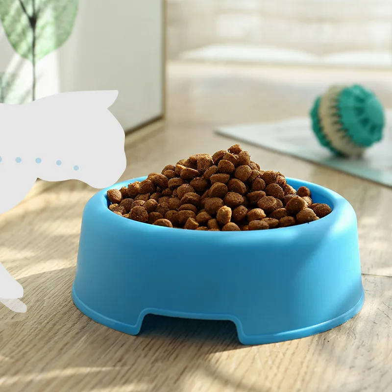 

Round Small Plastic Light Special Pink Blue White Cat Bowl Dog Bowl Pet Bowl Bowls and Drinkers Goods for Cats Feed Storage Dogs