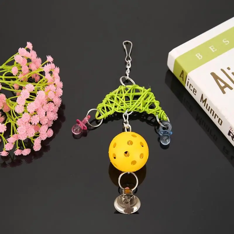 Игрушка для домашних животных попугай Попугайчик волнистый жевательный подъем