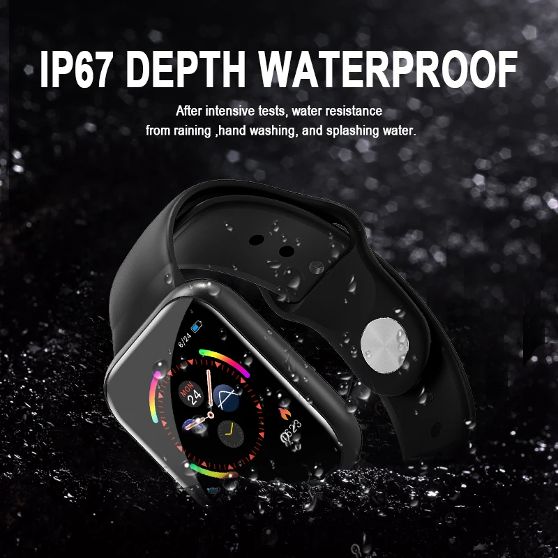 I5 Series Smart Touch Screen Smartwatch Fitness Tracker Heart Rate Waterproof Imported Chip Custom Watch Dial Sports | Электроника