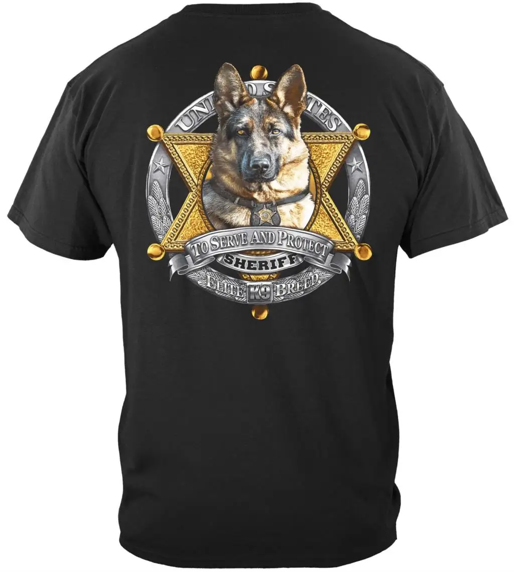 Тонкая синяя футболка-правоохранительная Мужская футболка для