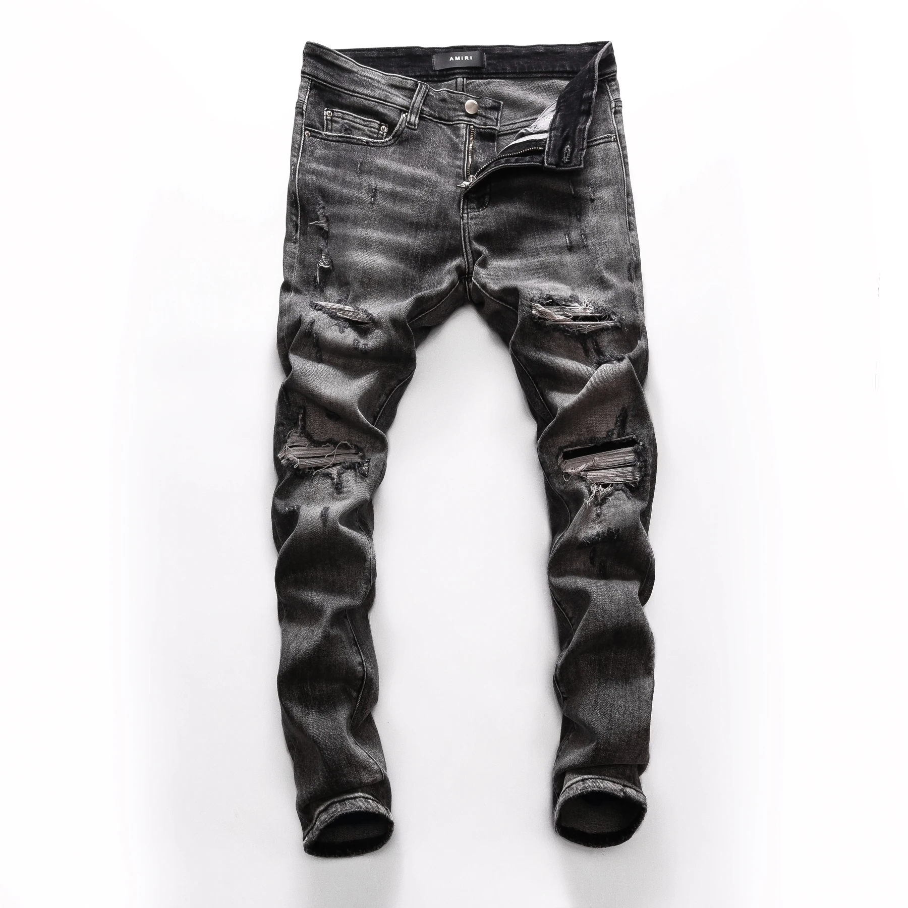 

European Nightclub style dsq2 brand2021Italy jeans luxury Men denim trousers Patchwork Slim letter jeans Pencil PantsAMIRIjeans