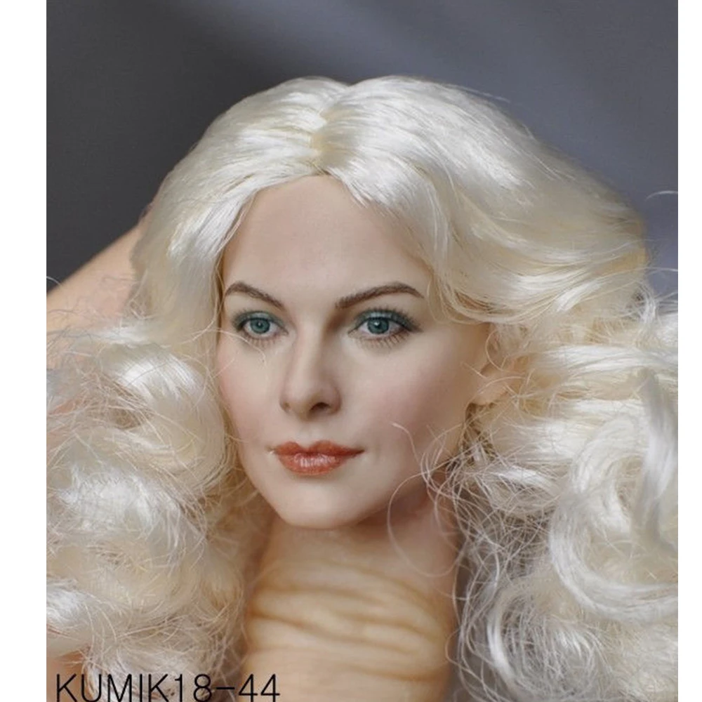 

1/6 KUMIK женский пересадки волос голова скульптуры KM18-44 для детей возрастом от 12 дюймов фигурка героя аксессуары для корпуса