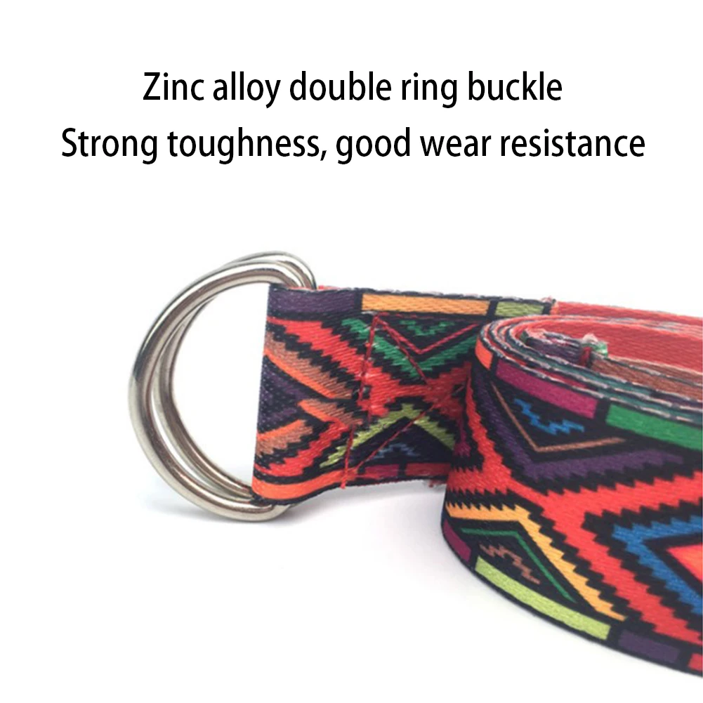 

New Yoga Adjustable Belt Multi-Colors Yoga Stretch Strap D-Ring Belt Washable Sport Stretch Strap Waist-Leg Fitness