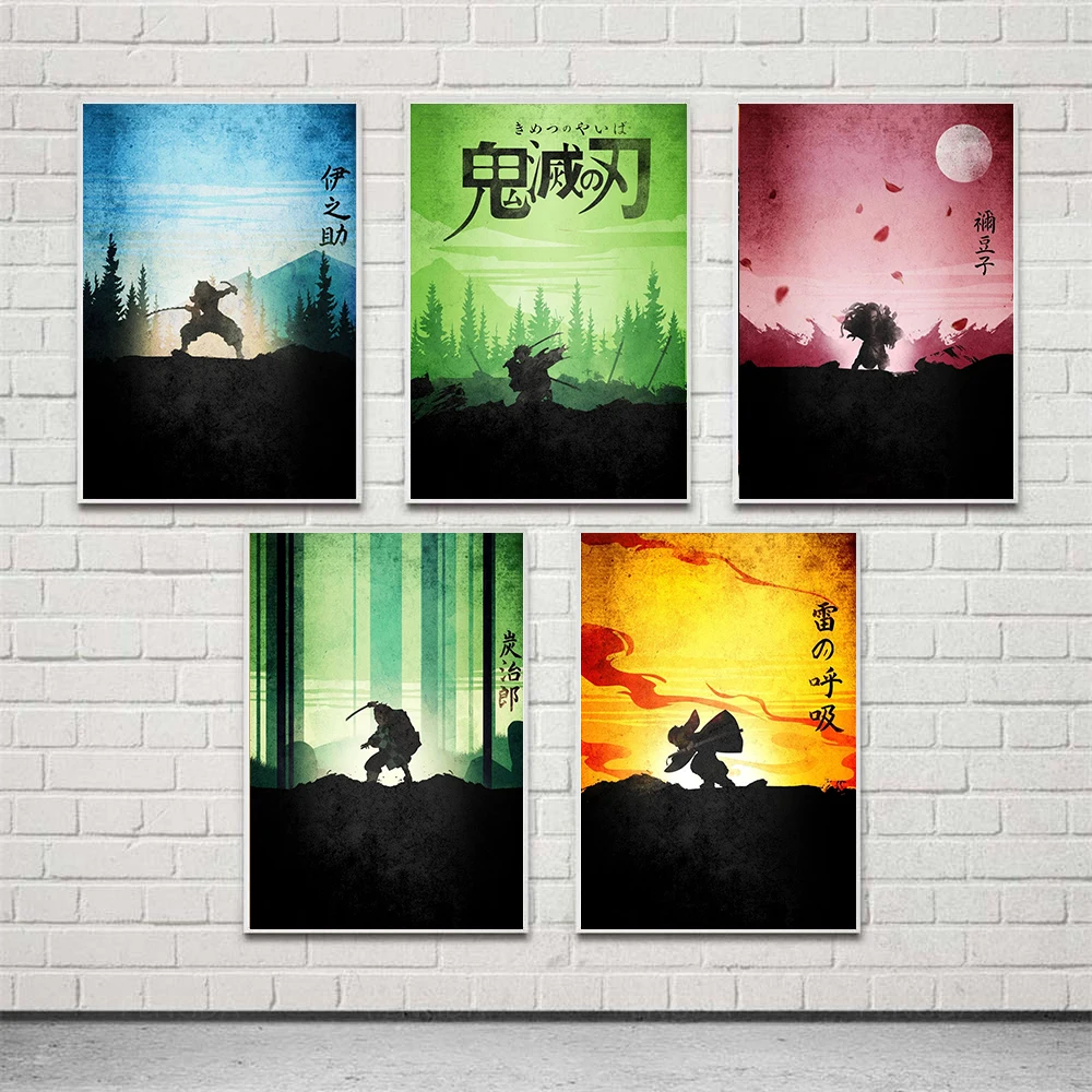 

Modern Anime Demon Killer HD Print Picture Wall Home Decoration Canvas Painting Poster Modular Living Room Decoration
