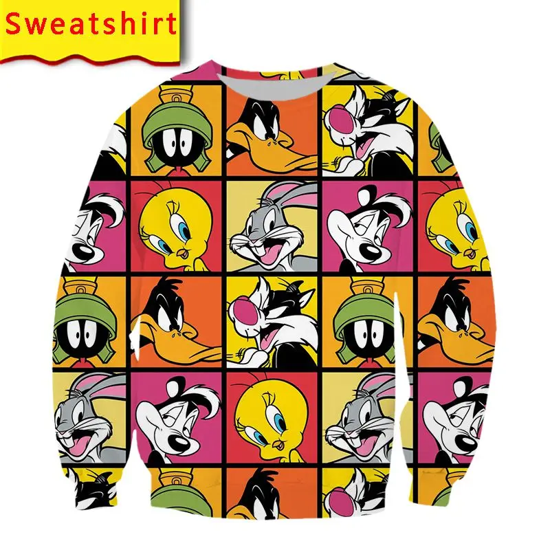 

80s 90s Anime Hoodie Sweatshirt 3d Print Men Harajuku Cartoon Network Jacket Streetwear Clothes Lounge Wear