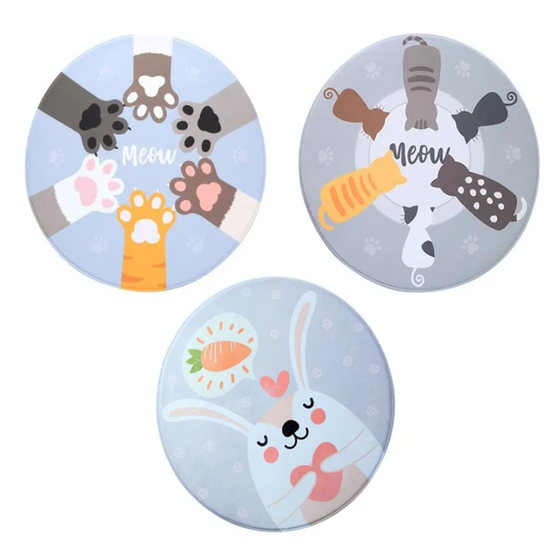 INS детский коврик игровой для ползания круглый милый Детский развивающий игрушки