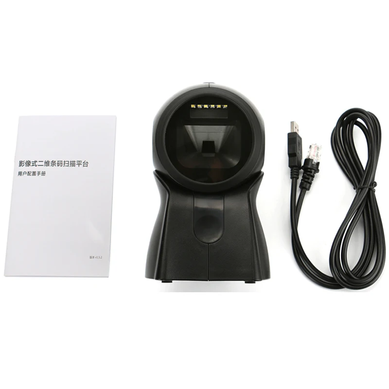 

High speed Omni-Drection 1D and 2D Barcode Scanner Automatic Reader Desktop Platform HS-719N