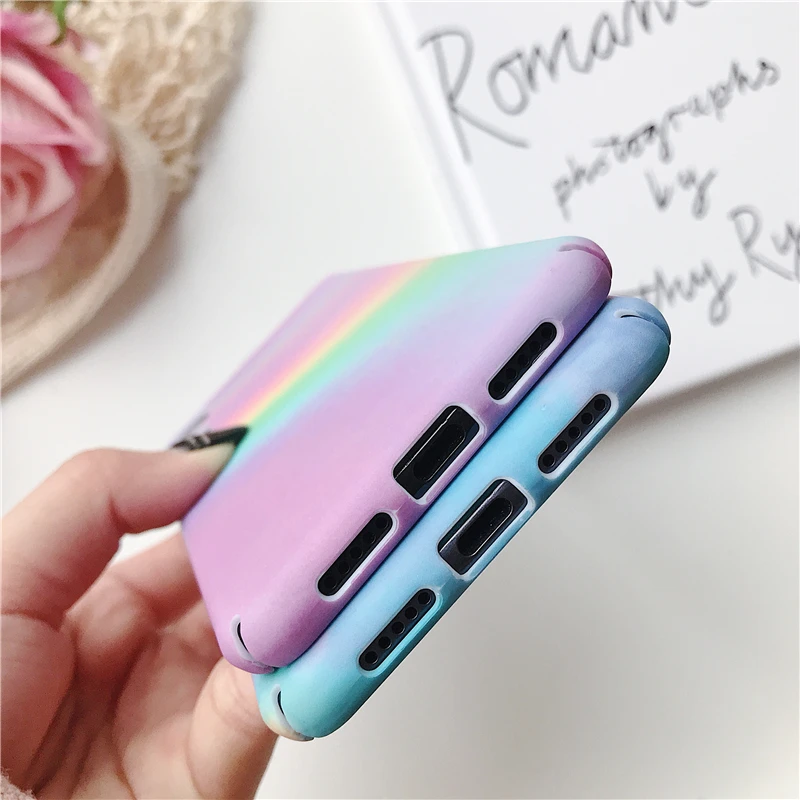 Чехол Kexin для Huawei P smart 2019 Mate20 P20 Pro P30 Honor10 Lite чехол с радужным небом Nova4 жесткий