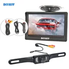 Монитор заднего вида DIYKIT, инфракрасная камера с функцией ночного видения, для автомобиля, фургона, грузовика, парковки Светодиодный, 5