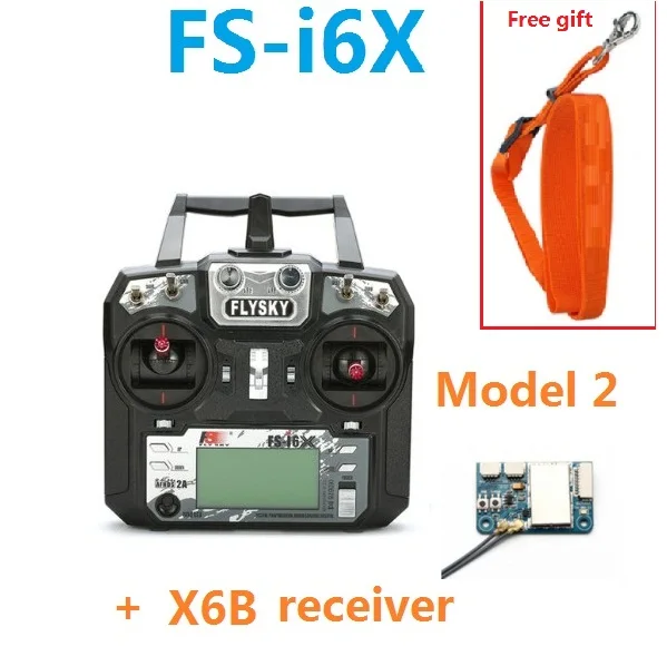 FS-i6X X6B model 2 Flysky I6X FS-i6X 10CH 2,4 г AFHDS 2A передатчика радиоуправляемой модели к компьютеру регулятор давления газа с FS-iA6B FS-iA10B FS-X6B FS-A8S IA6 A8S приемник для RC Самолет - Цвет: FS-i6X X6B model 2